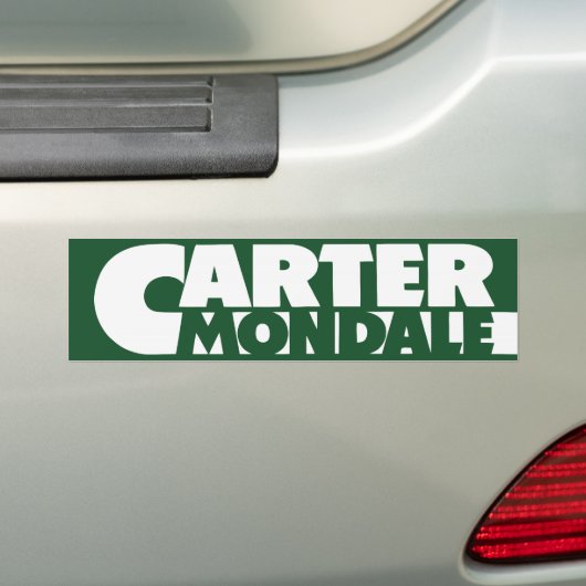 1976 Carter Mondale Bumpersticker (Op auto)