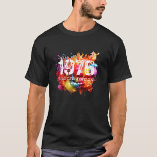 1976 Geboortejaar limited edition verjaardagsnumme T-shirt