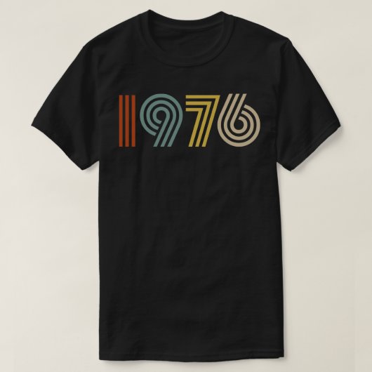 1976 Geboortejaar Retro Style 1 T-shirt (Design voorkant)