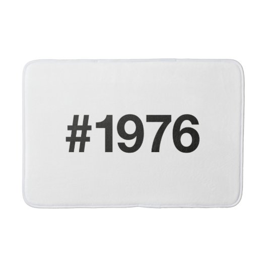 1976 Hashtag 49 jaar Verjaardag Jubileum Badmat (Voorkant)