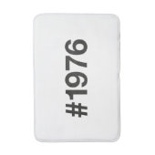 1976 Hashtag 49 jaar Verjaardag Jubileum Badmat (Voorkant Verticaal)