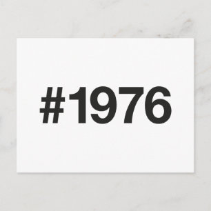 1976 Hashtag 49 jaar Verjaardag Jubileum Briefkaart
