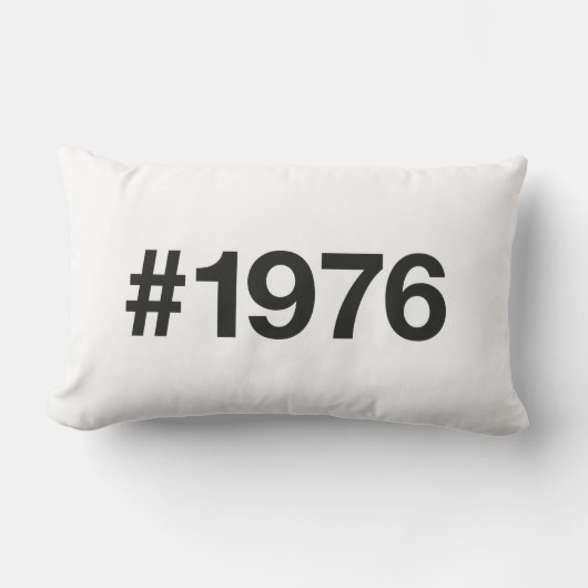 1976 Hashtag 49 jaar Verjaardag Jubileum Kussen (Voorkant)
