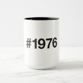 1976 Hashtag 49 jaar Verjaardag Jubileum Mok (Midden)
