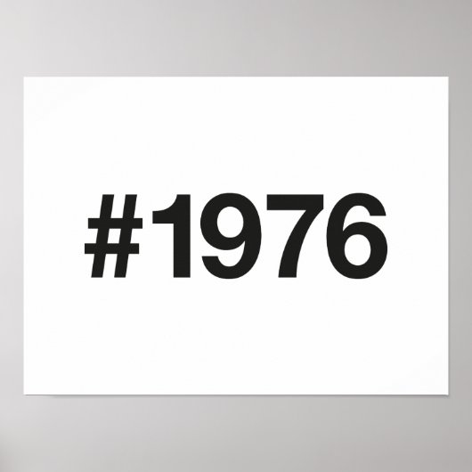 1976 Hashtag 49 jaar Verjaardag Jubileum Poster (Voorkant)