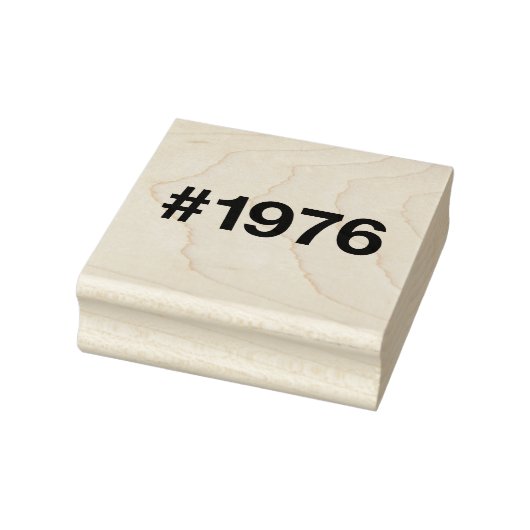 1976 Hashtag 49 jaar Verjaardag Jubileum Rubberstempel (Stempel)
