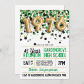 1976 High School College Reunion Kaart (Voorkant / Achterkant)