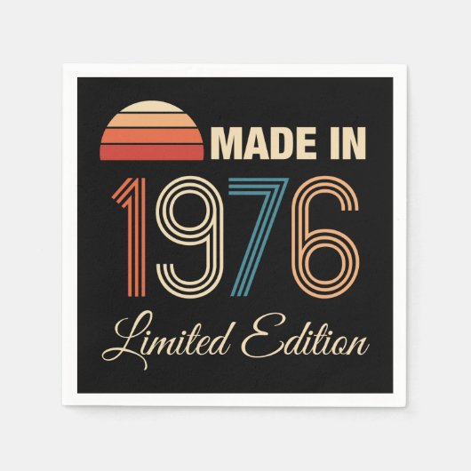 1976 Limited Edition 50e Verjaardag Servet (Voorkant)