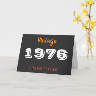  1976 Limited Edition – 50th Birthday Greet Kaart