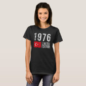 1976 Limited Edition Turkey with Flag Birthday T-shirt (Voorkant volledig)