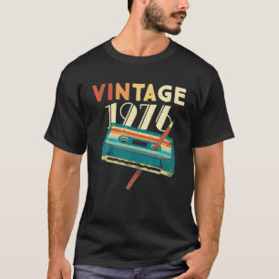 1976 Music Cassette 45th Birthday Gifts 45 T-shirt