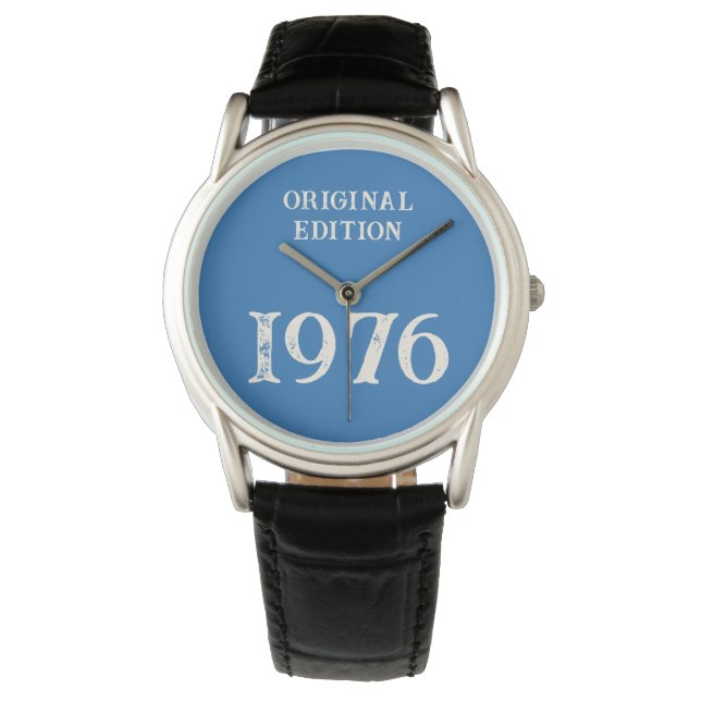 1976 Originele editie op Ocean Blue Horloge (Voorkant)