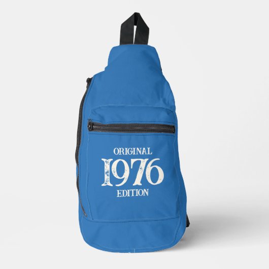 1976 Originele editie op Ocean Blue Sling Bag (Voorkant)