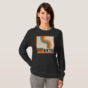 1976 Retro Streep 50e Verjaardag Vintage T-shirt