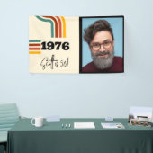 1976 Retro Stripe Photo Banner  stijl (Beurs)