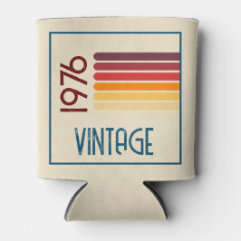  1976 Retro Stripe Zon 50e Verjaardag Blikjeskoeler