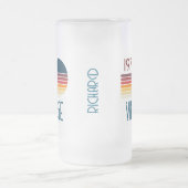  1976 Retro Stripe Zon 50e Verjaardag Matglas Bierpul (Center)