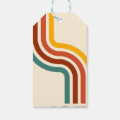 1976 Retro Stripes  Cadeaulabel (Achterkant)