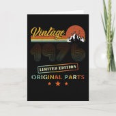  1976 Retro Verjaardag Kaart (Voorkant)