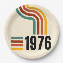 1976 Retro Vintage Poster 50th Birthday Papieren Bordje