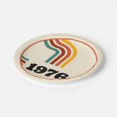 1976 Retro Vintage Poster Verjaardag of reünie Papieren Bordje (Gekanteld)