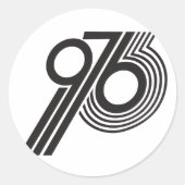 1976 RONDE STICKER (Voorkant)