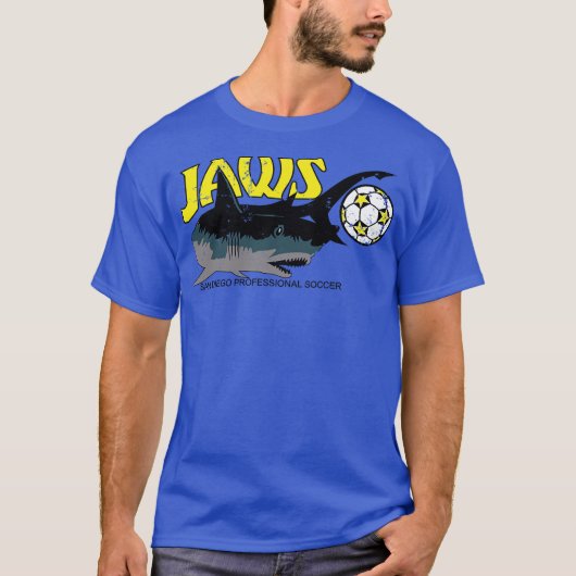 1976 San Diego Jaws Voetbal T-shirt (Voorkant)