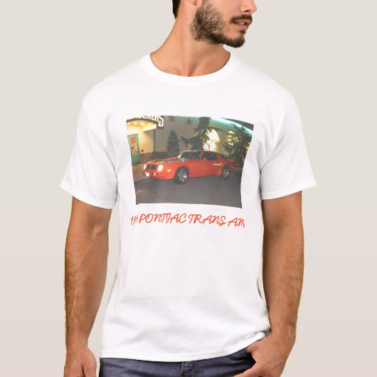 1976 TRANS AM T-SHIRT-WHITE T-SHIRT (Voorkant)