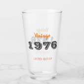  1976 Verjaardagsglas – Limited Edition 50th Glas (Achterkant)