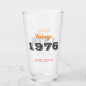  1976 Verjaardagsglas – Limited Edition 50th Glas (Voorkant)