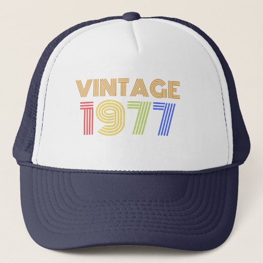1977  42e verjaardag van de cadeau trucker pet (Voorkant)