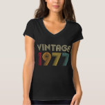 1977 44e geboorte-gift-retro 44 jaar oud t-shirt<br><div class="desc">1977 44e geboorte-gift-retro 44 jaar oud</div>