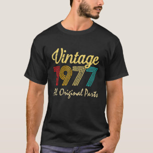 1977 45 jaar oude Mannen en vrouwen 45e geboorte T-shirt
