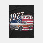 1977 77 F150 4th of July Amerikaans Fleece Deken (Voorkant)