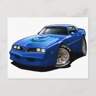1977-78 Trans Am Blue Briefkaart