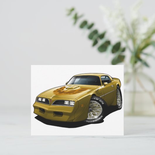1977-78 Trans Am Gold Briefkaart (Staand voorkant)