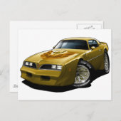 1977-78 Trans Am Gold Briefkaart (Voorkant / Achterkant)