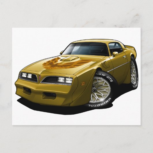 1977-78 Trans Am Gold Briefkaart (Voorkant)