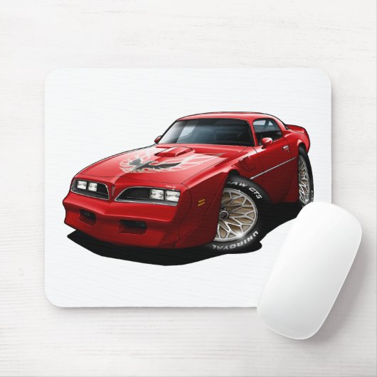 1977-78 Trans-AM Red Muismat (Met muis)