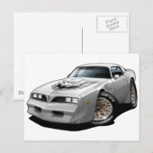 1977-78 Trans Am White Briefkaart (Voorkant / Achterkant)