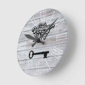 1977  acrylwandklok ronde klok (Hoek)