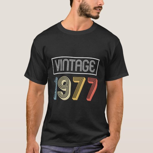 1977 Birthday Gift T-shirt (Voorkant)