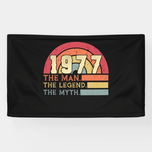  1977 Birthday Spandoek (Horizontaal)