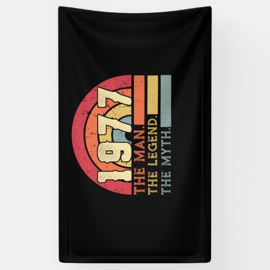  1977 Birthday Spandoek (Verticaal)