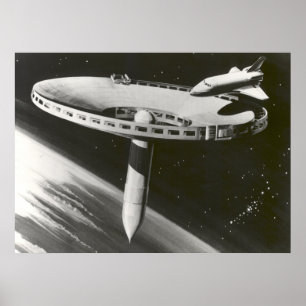 1977 Concept voor NASA-ruimtestation Poster
