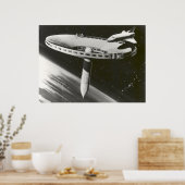 1977 Concept voor NASA-ruimtestation Poster (Keuken)