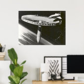 1977 Concept voor NASA-ruimtestation Poster (Thuiskantoor)