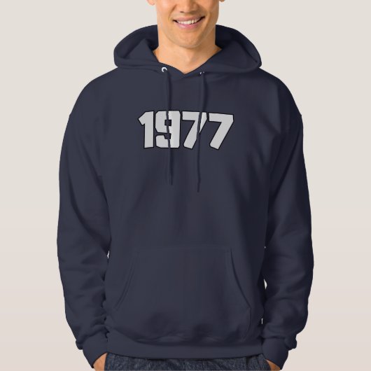 1977, essentials angst voor god hoodie (Voorkant)