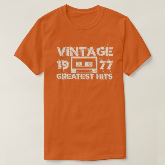 1977 Grootste Hits  Wit T-shirt (Design voorkant)