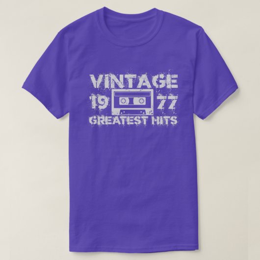 1977 Grootste Hits  Wit T-shirt (Design voorkant)